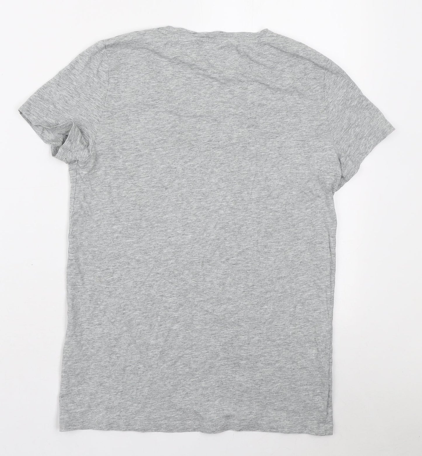 Lee Cooper Womens Grey Cotton Basic T-Shirt Size S Round Neck