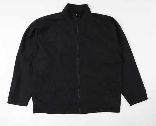 SQV Mens Black Jacket Size M Zip