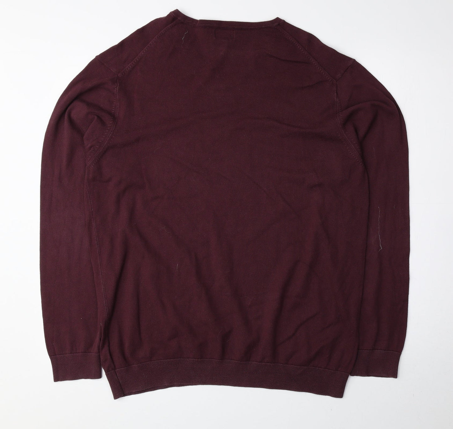NEXT Mens Red Cotton Pullover Sweatshirt Size L