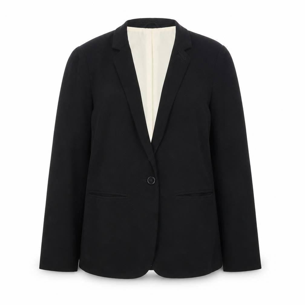New Look Womens Black Jacket Blazer Size 10 Button