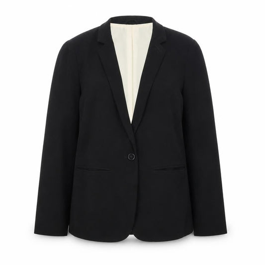 New Look Womens Black Jacket Blazer Size 10 Button