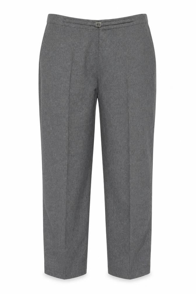 Mia Moda Womens Grey Polyester Trousers Size 18 L27 in Regular