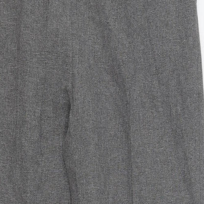 Mia Moda Womens Grey Polyester Trousers Size 18 L27 in Regular