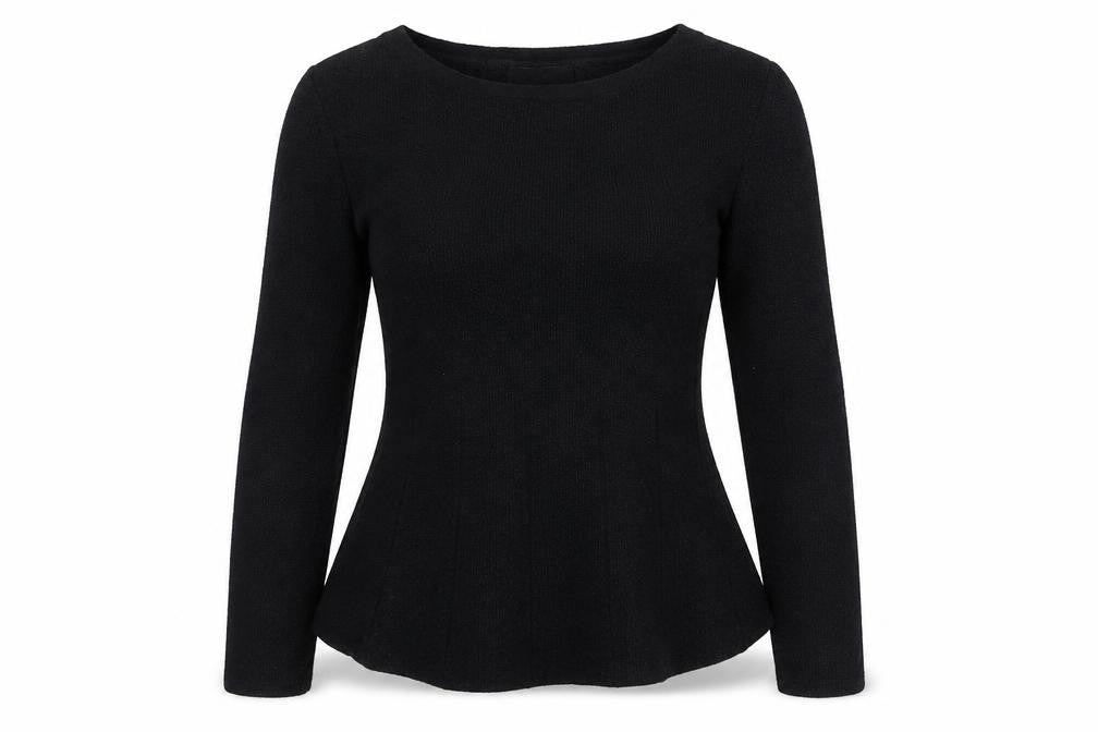 NEXT Womens Black Boat Neck Cotton Pullover Jumper Size 6