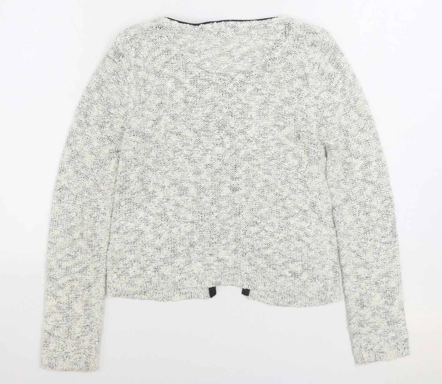 South Womens Grey Round Neck Viscose Cardigan Jumper Size 12