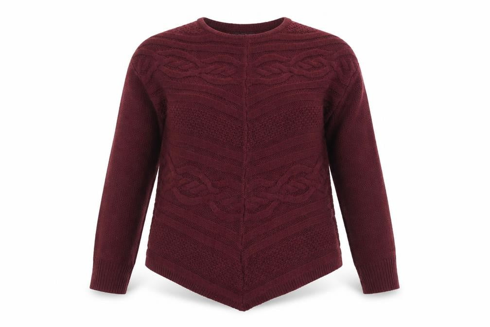 George Womens Purple Boat Neck Acrylic Pullover Jumper Size 10