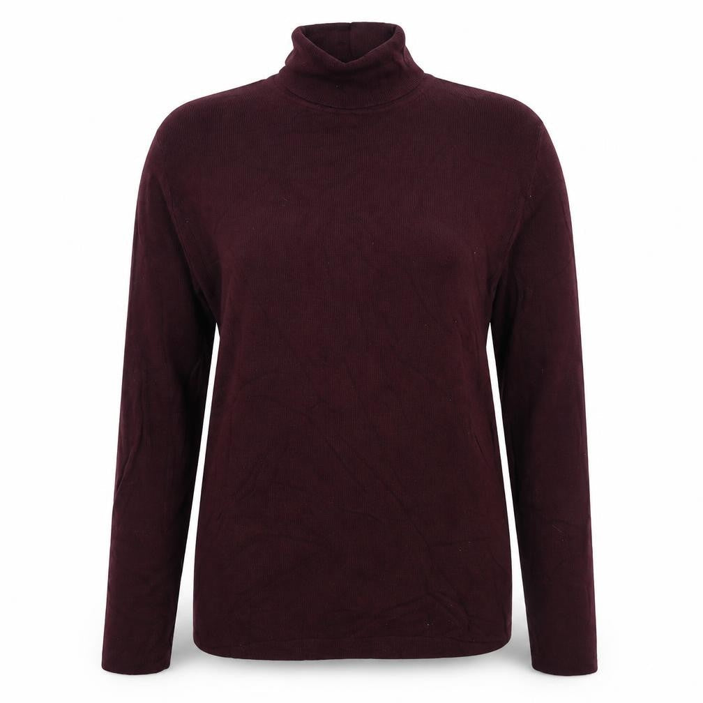 Primark Womens Purple Roll Neck Viscose Pullover Jumper Size 14