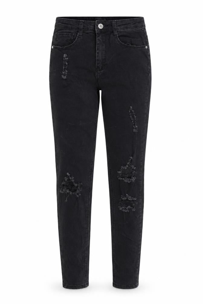 Missguided Womens Black Cotton Skinny Jeans Size 8 L28 in Regular Zip