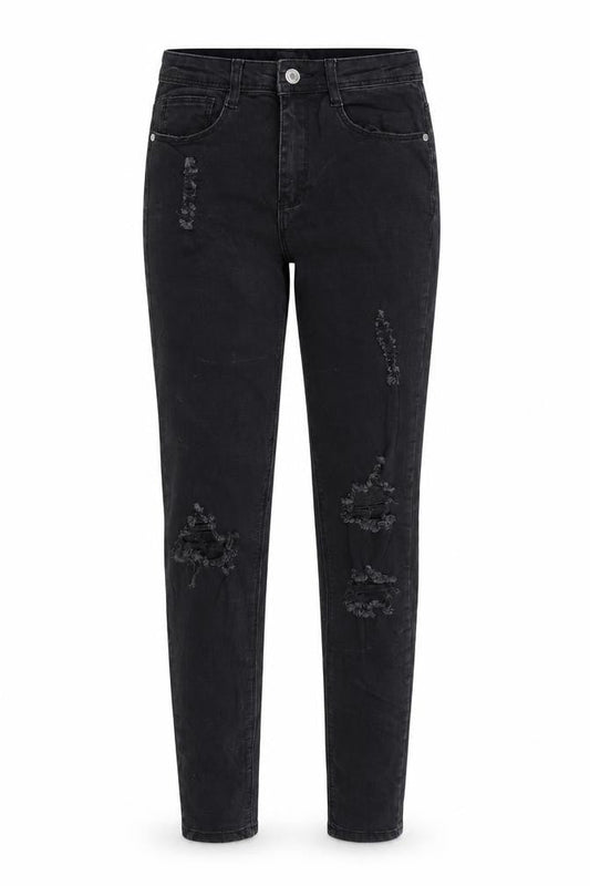 Missguided Womens Black Cotton Skinny Jeans Size 8 L28 in Regular Zip