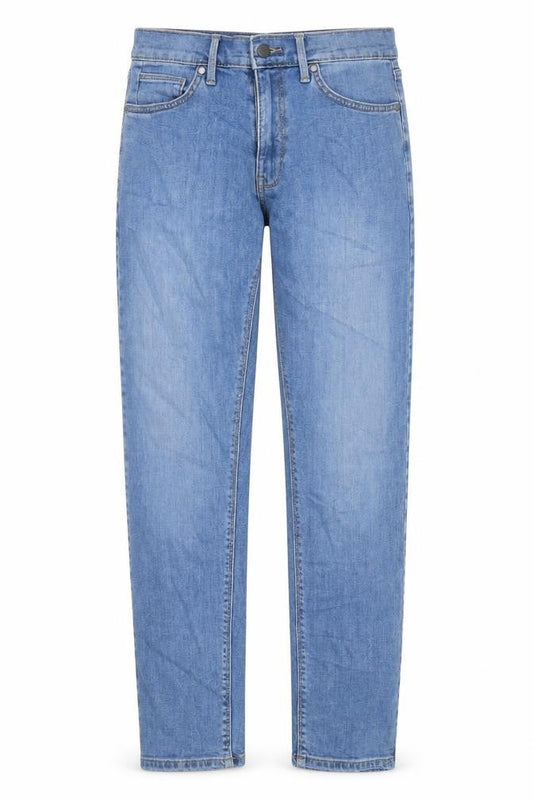 Marks & Spencer Womens Blue Cotton Skinny Jeans Size 30 in L31 in Slim Zip