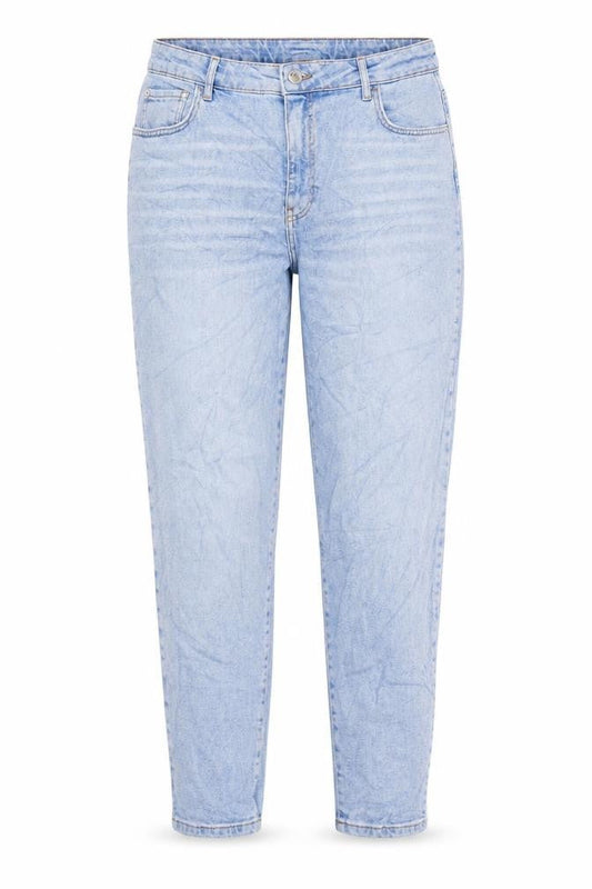 Preworn Womens Blue Cotton Mom Jeans Size 34 in L27 in Regular Zip