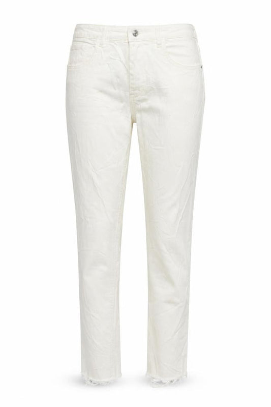 Zara Womens Ivory Cotton Skinny Jeans Size 10 L25 in Regular Zip