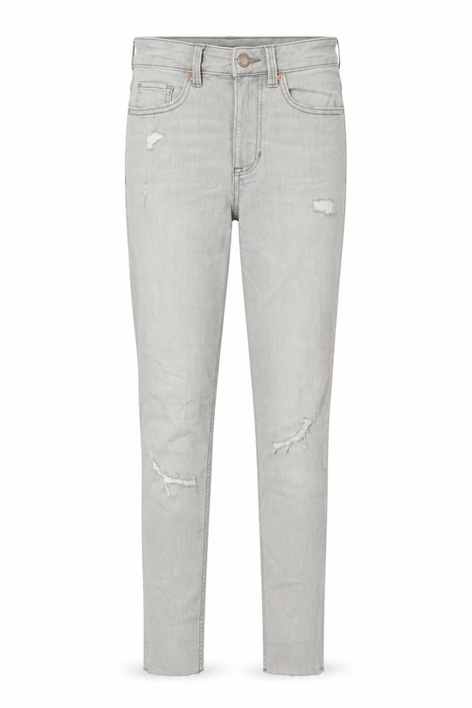 Marks & Spencer Womens Grey Cotton Skinny Jeans Size 6 L28 in Regular Zip