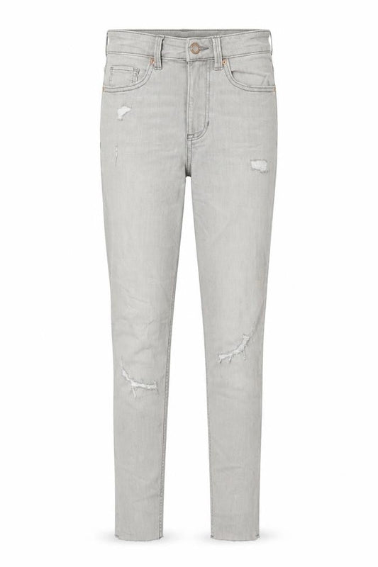 Marks & Spencer Womens Grey Cotton Skinny Jeans Size 6 L28 in Regular Zip