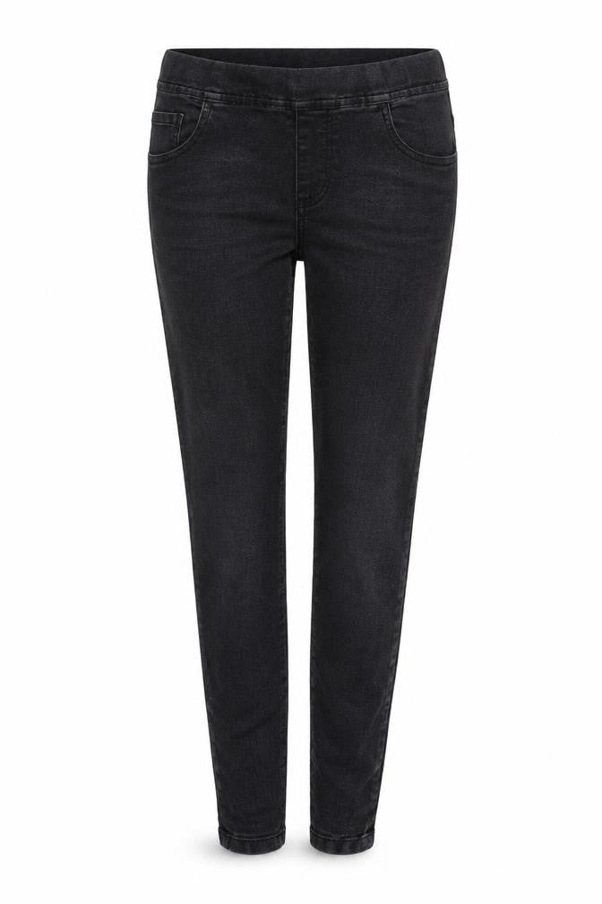 Denim & Co. Womens Black Cotton Skinny Jeans Size 12 L29 in Regular