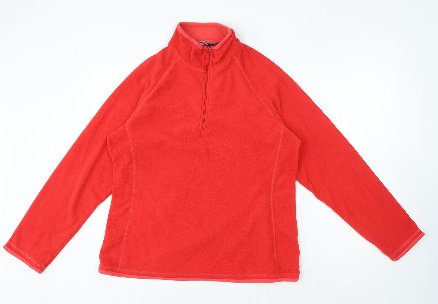 Preworn Womens Red High Neck Polyester Pullover Jumper Size 14