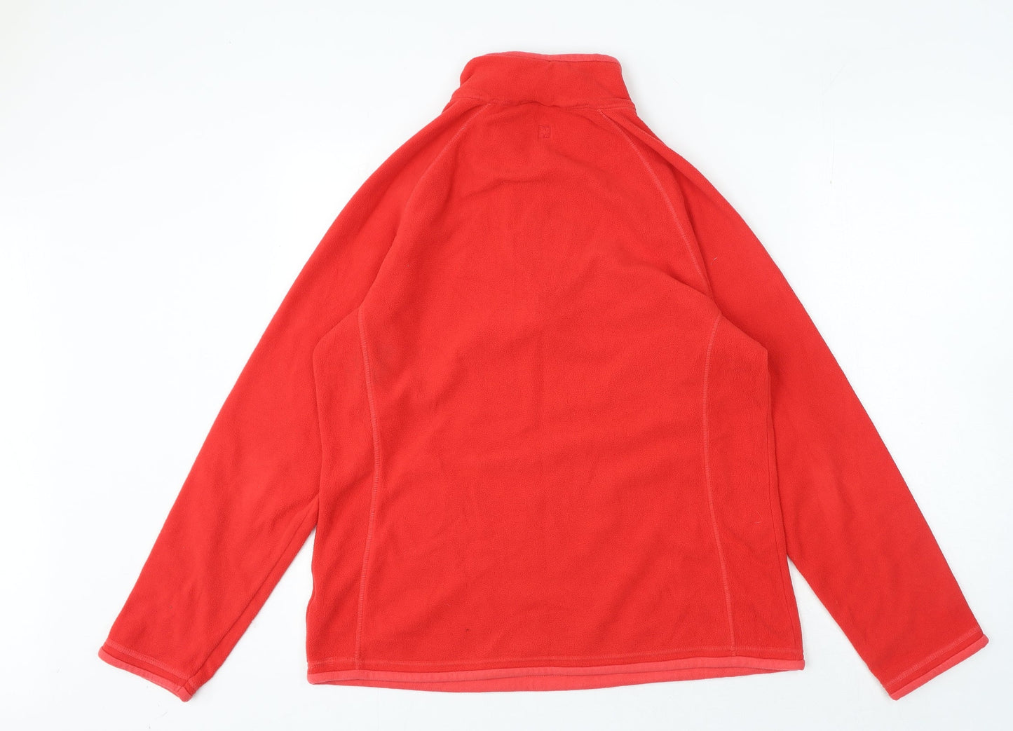 Preworn Womens Red High Neck Polyester Pullover Jumper Size 14