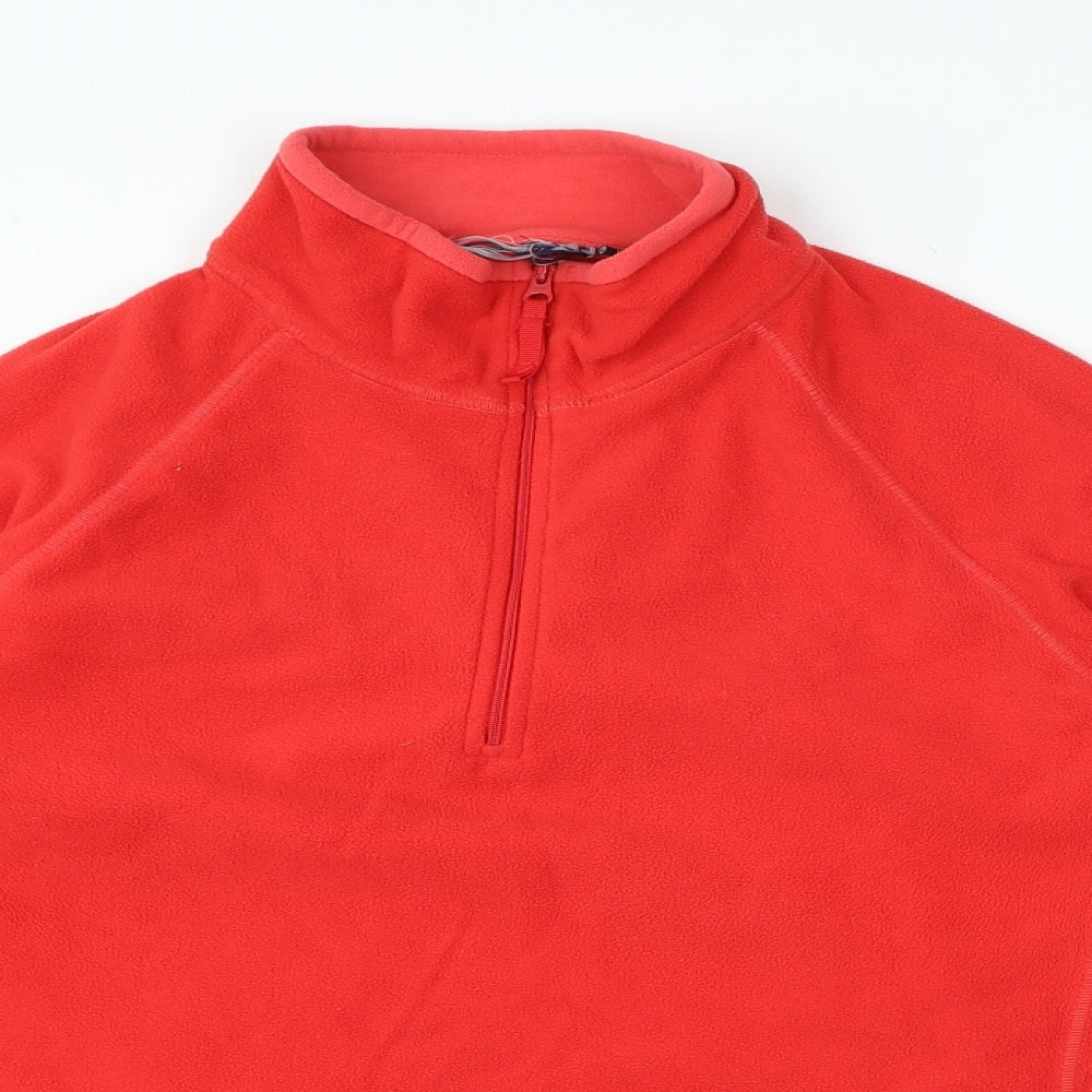 Preworn Womens Red High Neck Polyester Pullover Jumper Size 14