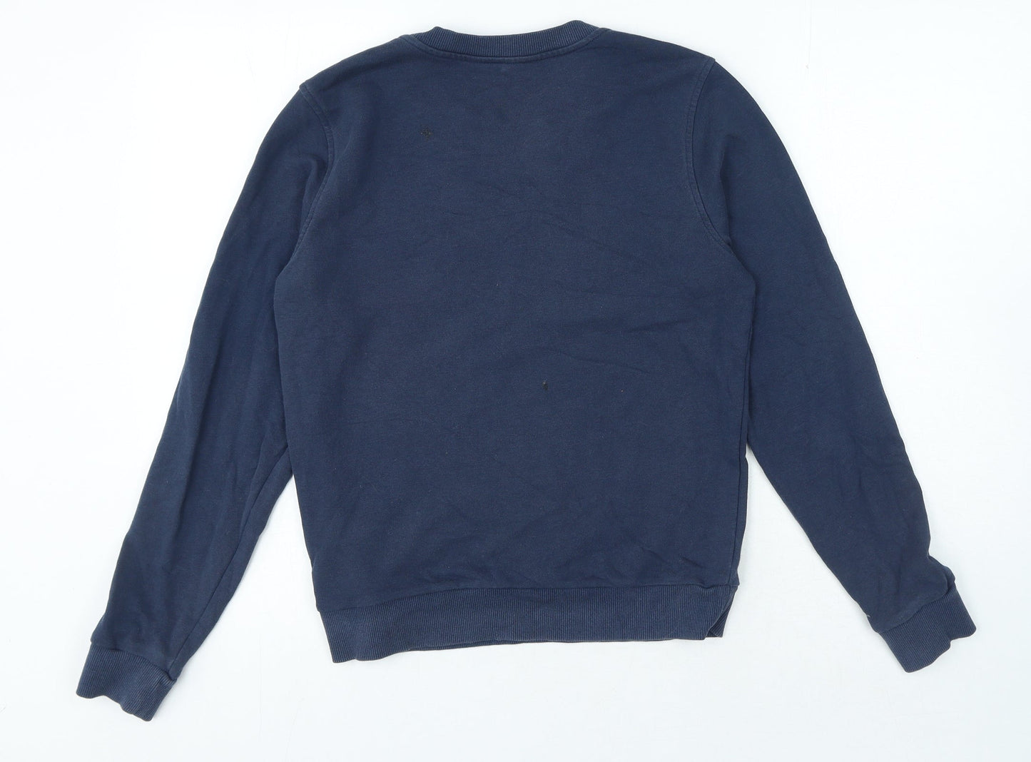Marks and Spencer Womens Blue Cotton Pullover Sweatshirt Size 8 Pullover - Cat Detail