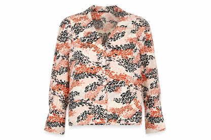 Boohoo Womens Multicoloured Animal Print Polyester Basic Button-Up Size 6 Collared - Leopard Print