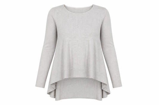 Apricot Womens Beige Round Neck Viscose Pullover Jumper Size M - Ribbed