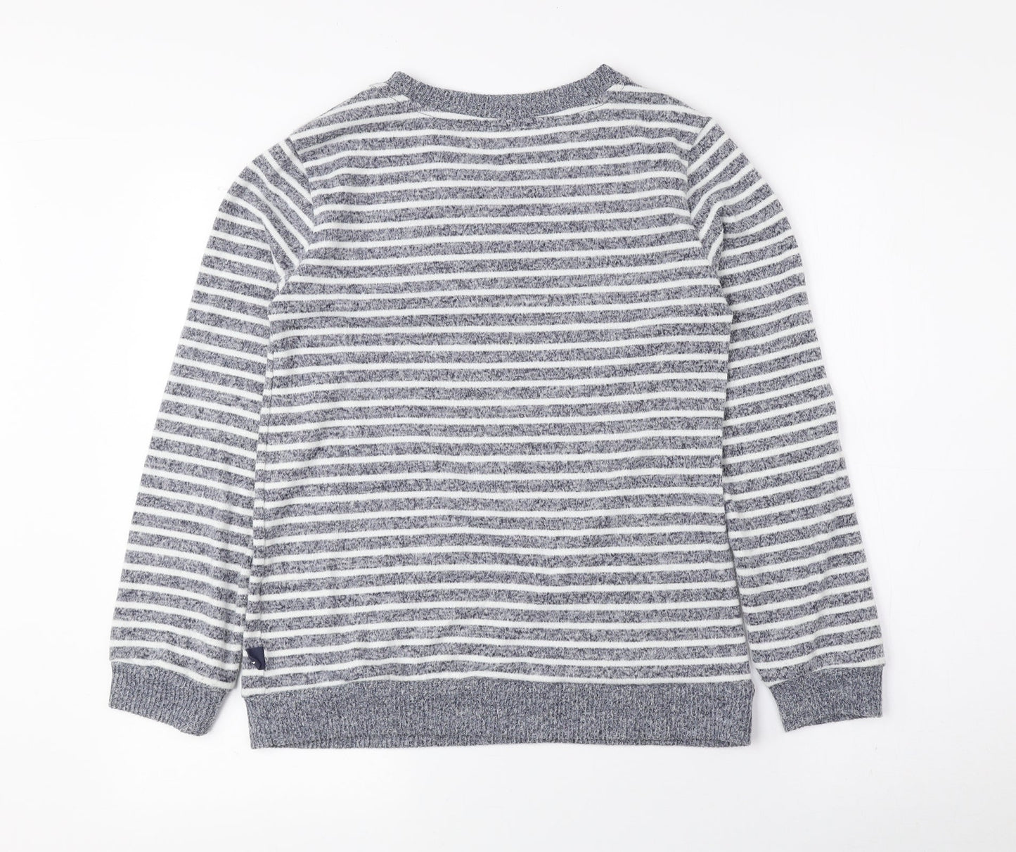 Love to Lounge Womens Blue Round Neck Striped Polyester Pullover Jumper Size XS - Future Dreamer