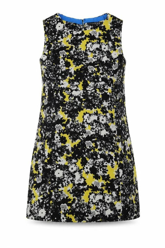 Atmosphere Womens Multicoloured Floral Polyester Shift Size 12 Boat Neck Zip