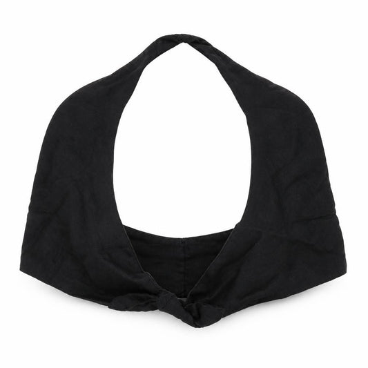 Zara Womens Black Linen Cropped Tank Size S Halter - Bralette