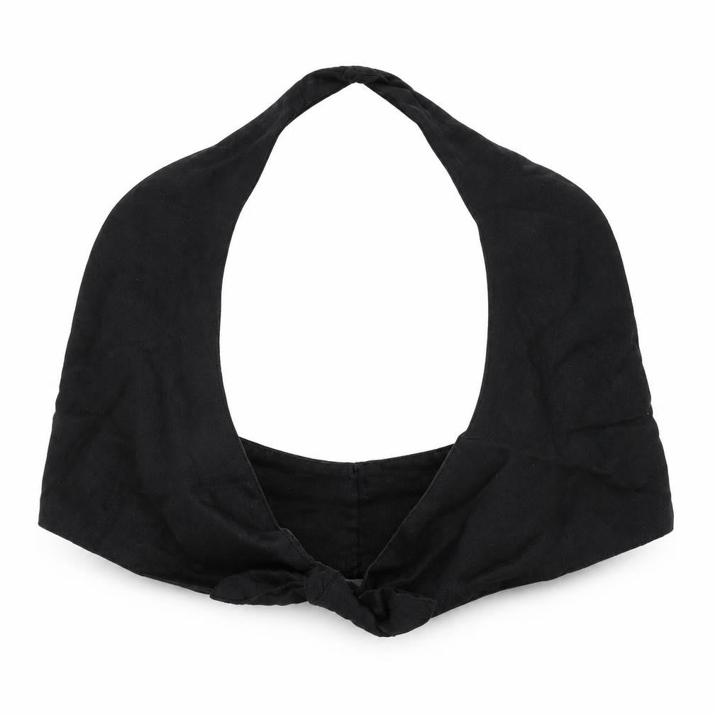 Zara Womens Black Linen Cropped Tank Size S Halter - Bralette
