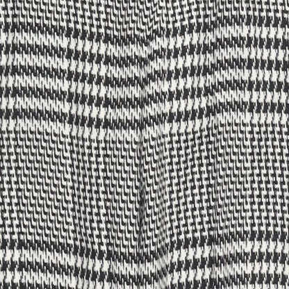 H&M Womens Multicoloured Plaid Polyester Trousers Size 4 L35 in Regular Hook & Loop