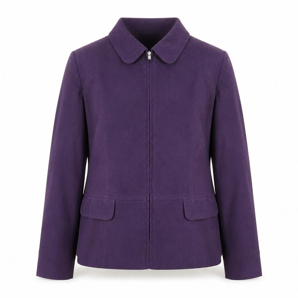 Damart Womens Purple Jacket Size 16 Zip
