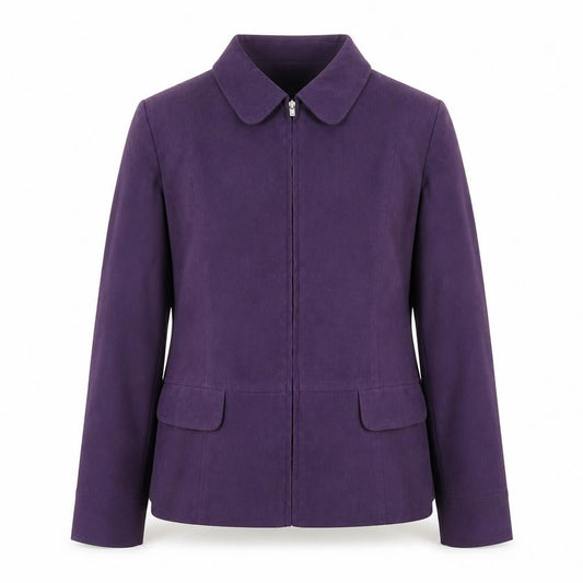 Damart Womens Purple Jacket Size 16 Zip