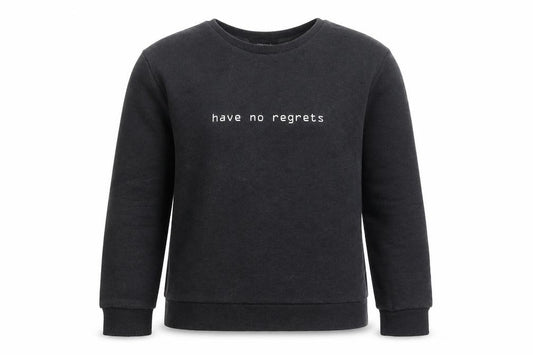 Primark Womens Grey Cotton Pullover Sweatshirt Size 4 Pullover - Have no regrets