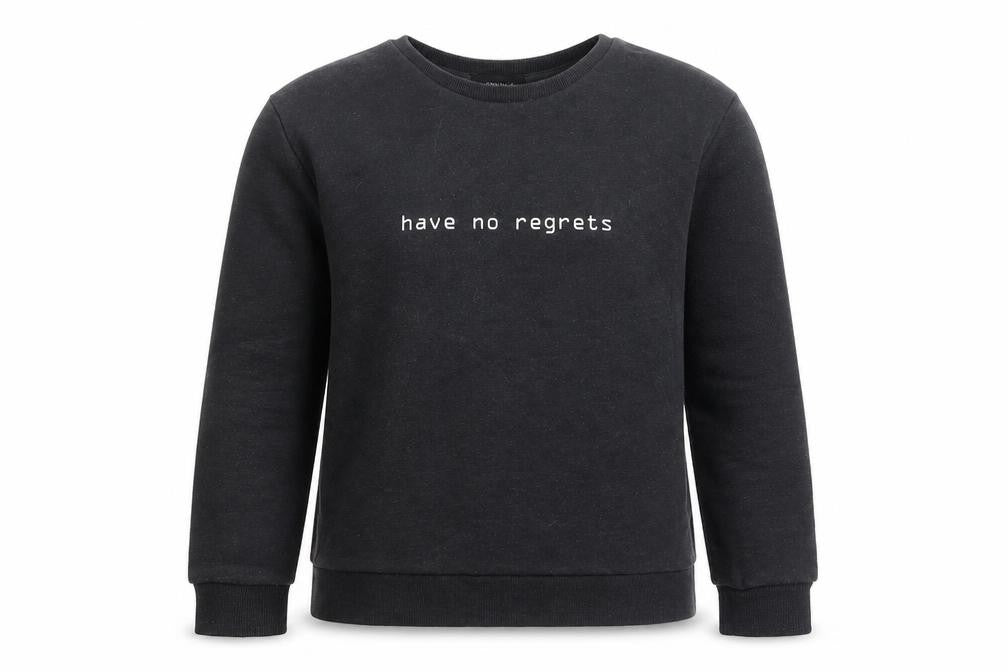 Primark Womens Grey Cotton Pullover Sweatshirt Size 4 Pullover - Have no regrets