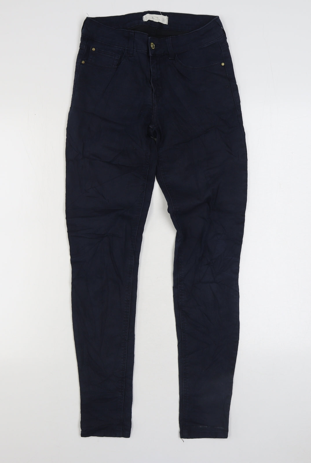 MNG Womens Blue Cotton Skinny Jeans Size 6 L30 in Regular Zip