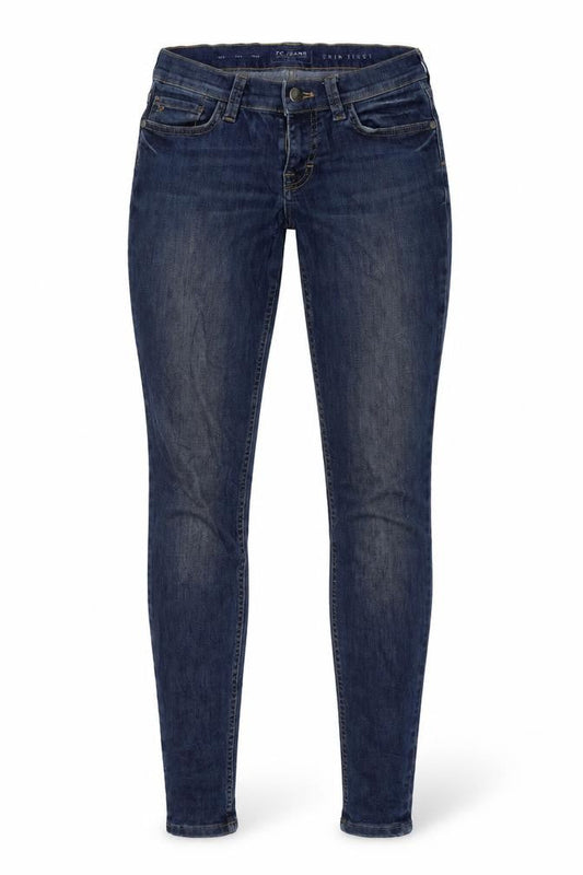 FC Jeans Womens Blue Cotton Skinny Jeans Size 8 L31 in Regular Zip