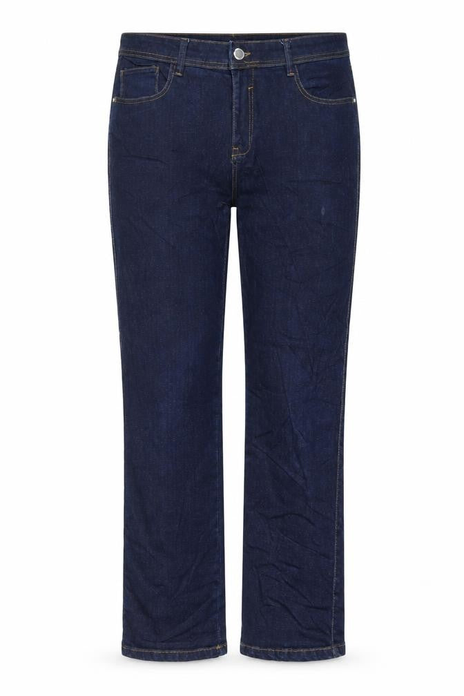 Evans Womens Blue Cotton Straight Jeans Size 36 in L29 in Regular Button