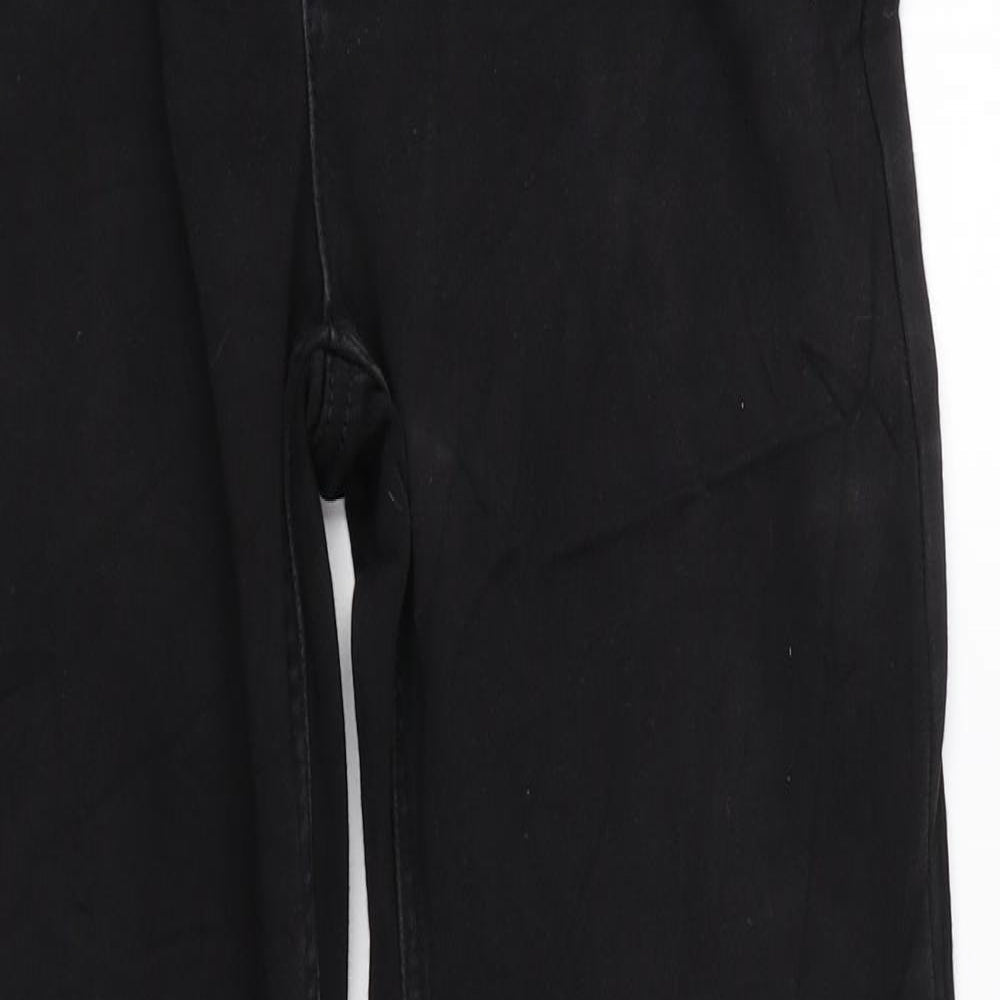 Marks and Spencer Womens Black Cotton Skinny Jeans Size 28 in L27 in Regular Zip