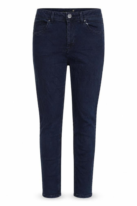 Per Una Womens Blue Cotton Skinny Jeans Size 6 L29 in Regular Zip