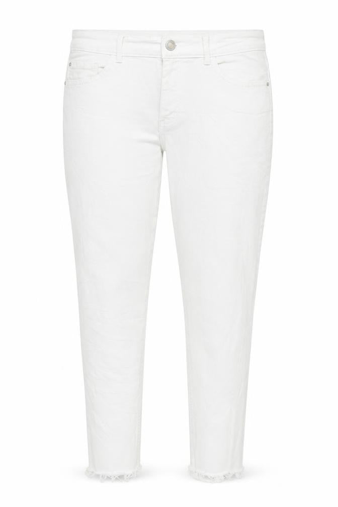 Marks & Spencer Womens White Cotton Skinny Jeans Size 12 L25 in Regular Zip