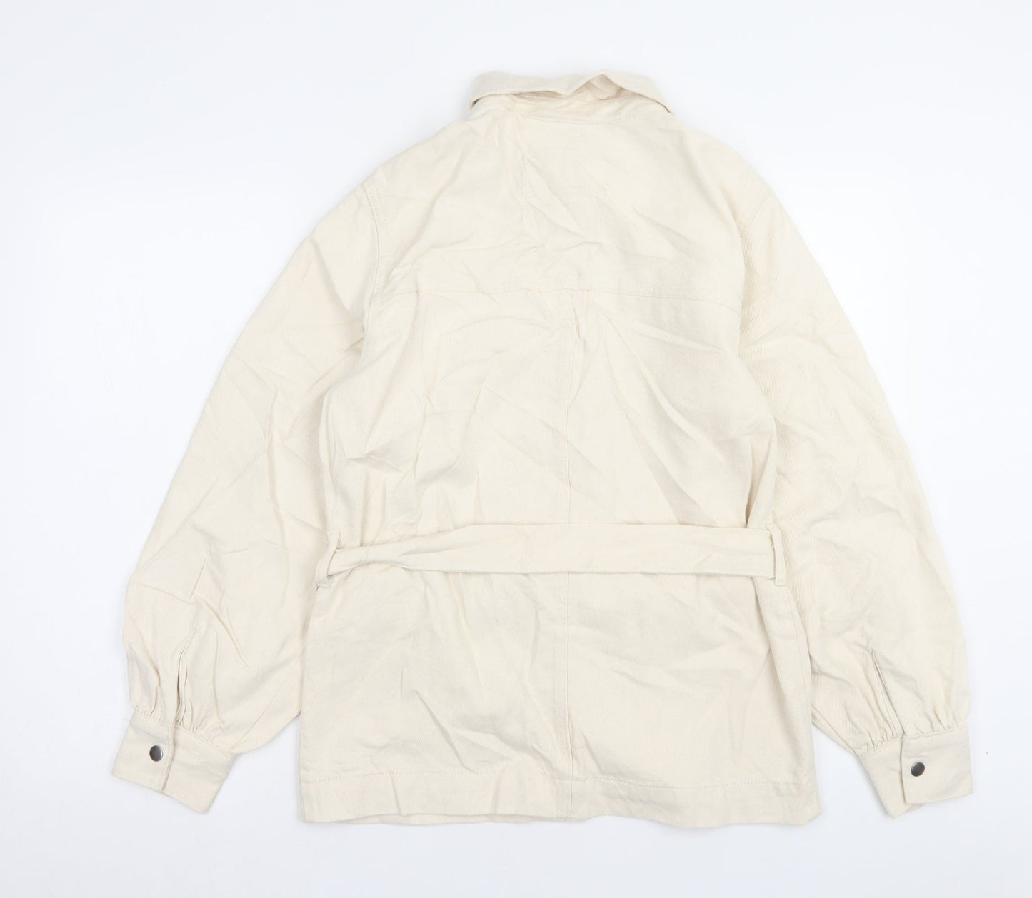 Marks and Spencer Womens Beige Jacket Size 6 Button