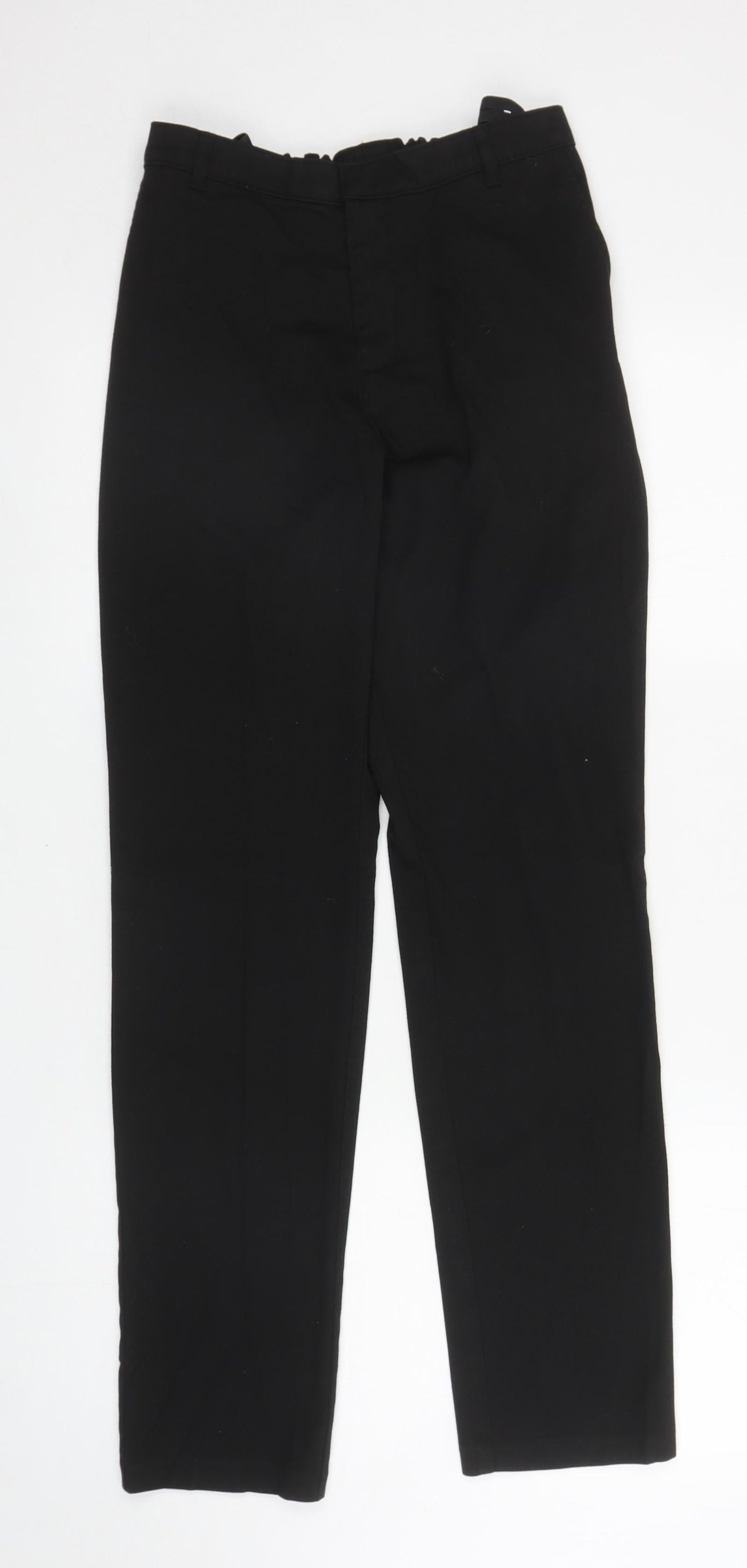 George Boys Black Polyester Dress Pants Trousers Size 14-15 Years L30 in Regular Zip