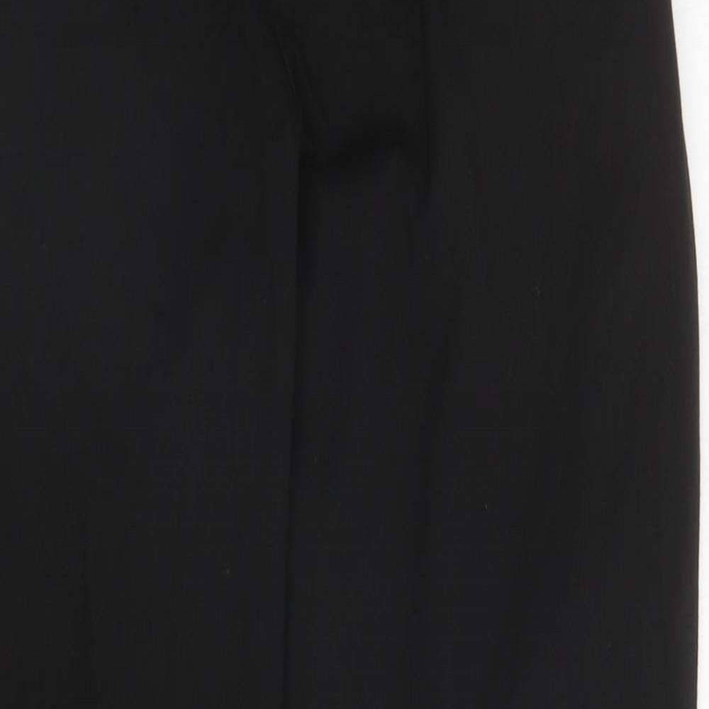 George Boys Black Polyester Dress Pants Trousers Size 14-15 Years L30 in Regular Zip