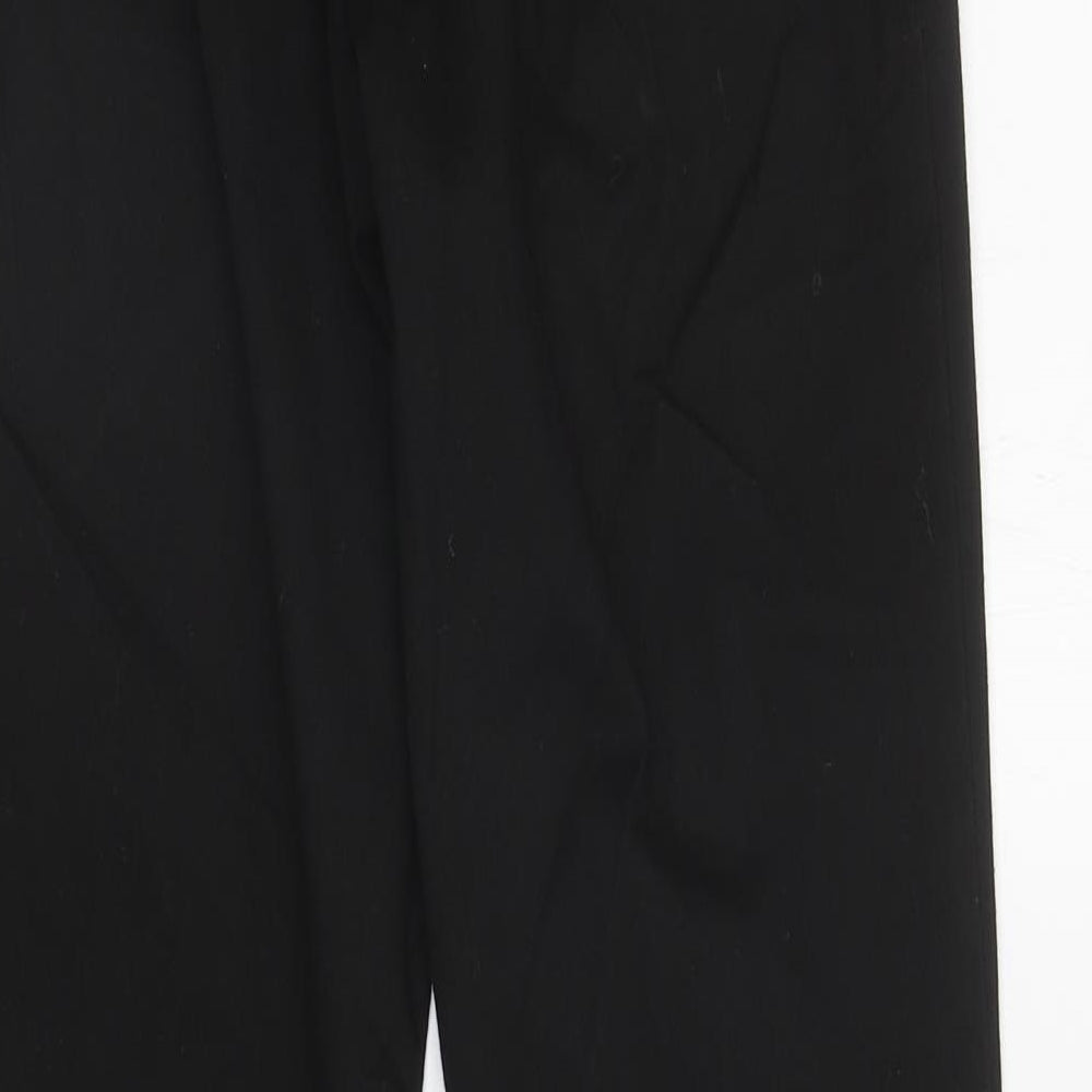 George Boys Black Polyester Dress Pants Trousers Size 14-15 Years L30 in Regular Zip