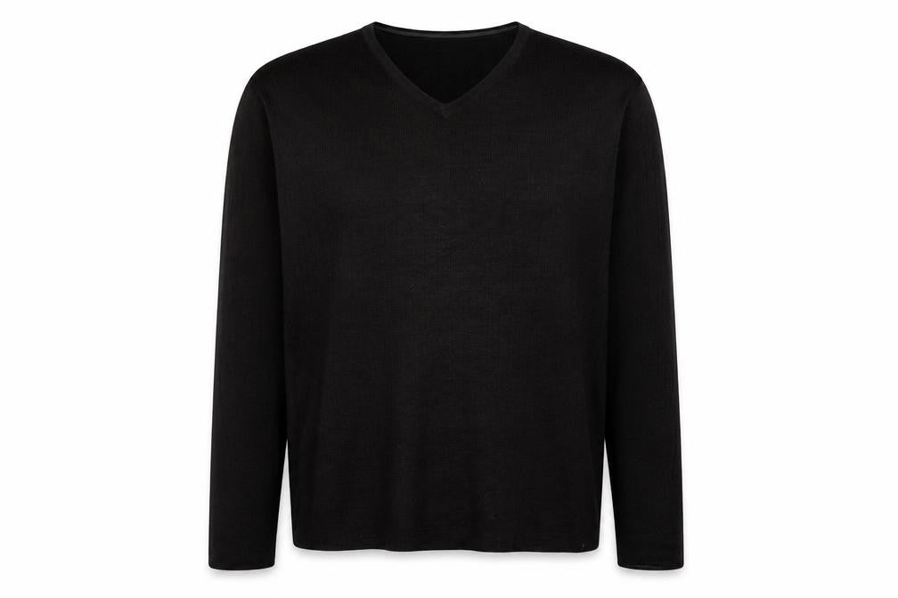 F&F Mens Brown V-Neck Acrylic Pullover Jumper Size XL