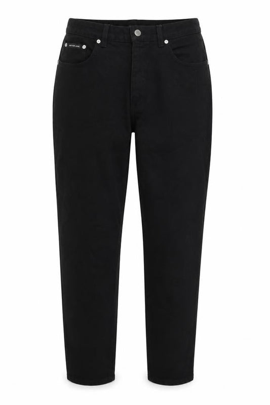 New York Womens Black 100% Cotton Tapered Jeans Size 8 L30 in Regular Zip