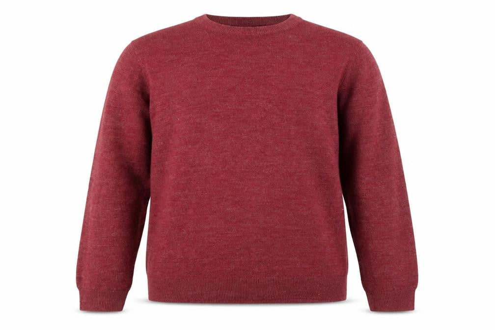 Cedarwood State Mens Purple Round Neck Acrylic Pullover Jumper Size L