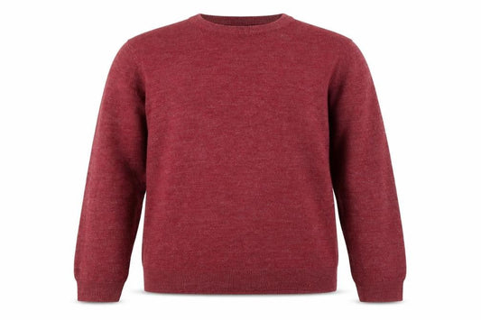 Cedarwood State Mens Purple Round Neck Acrylic Pullover Jumper Size L