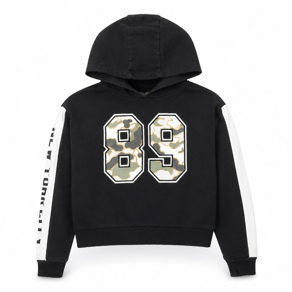 Primark Boys Black Cotton Pullover Hoodie Size 10-11 Years Pullover - 89