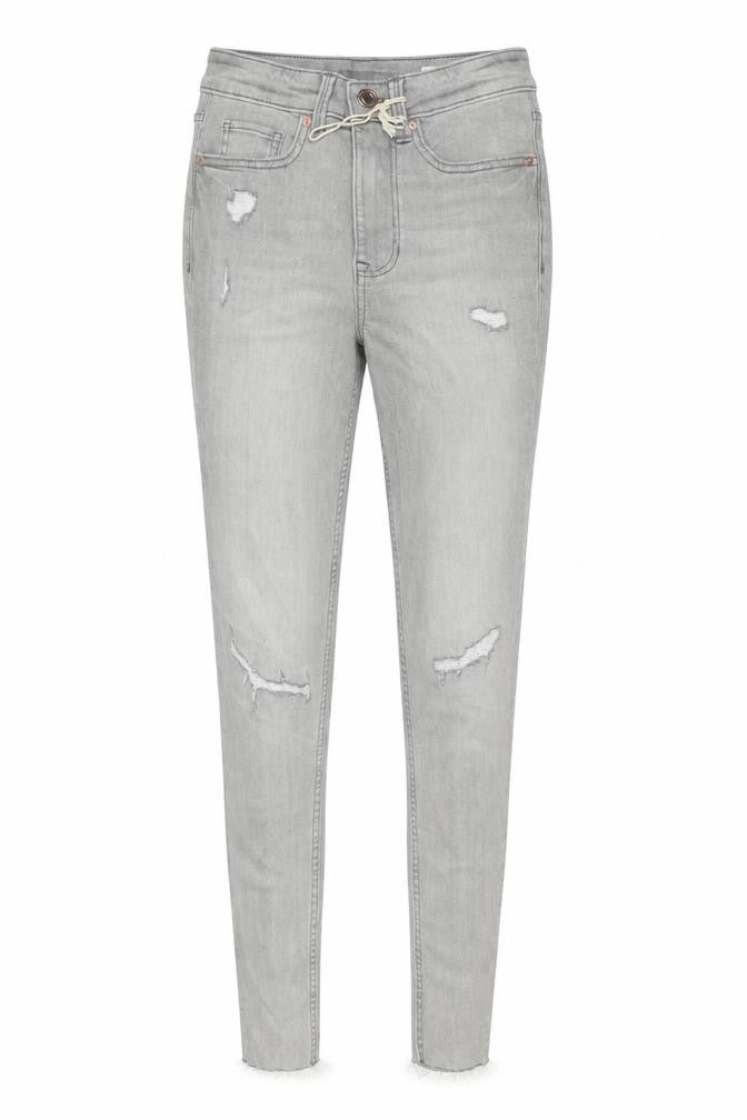Marks & Spencer Womens Grey Cotton Skinny Jeans Size 6 L28 in Regular Button